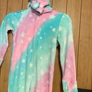 Justice unicorn onesie pajamas